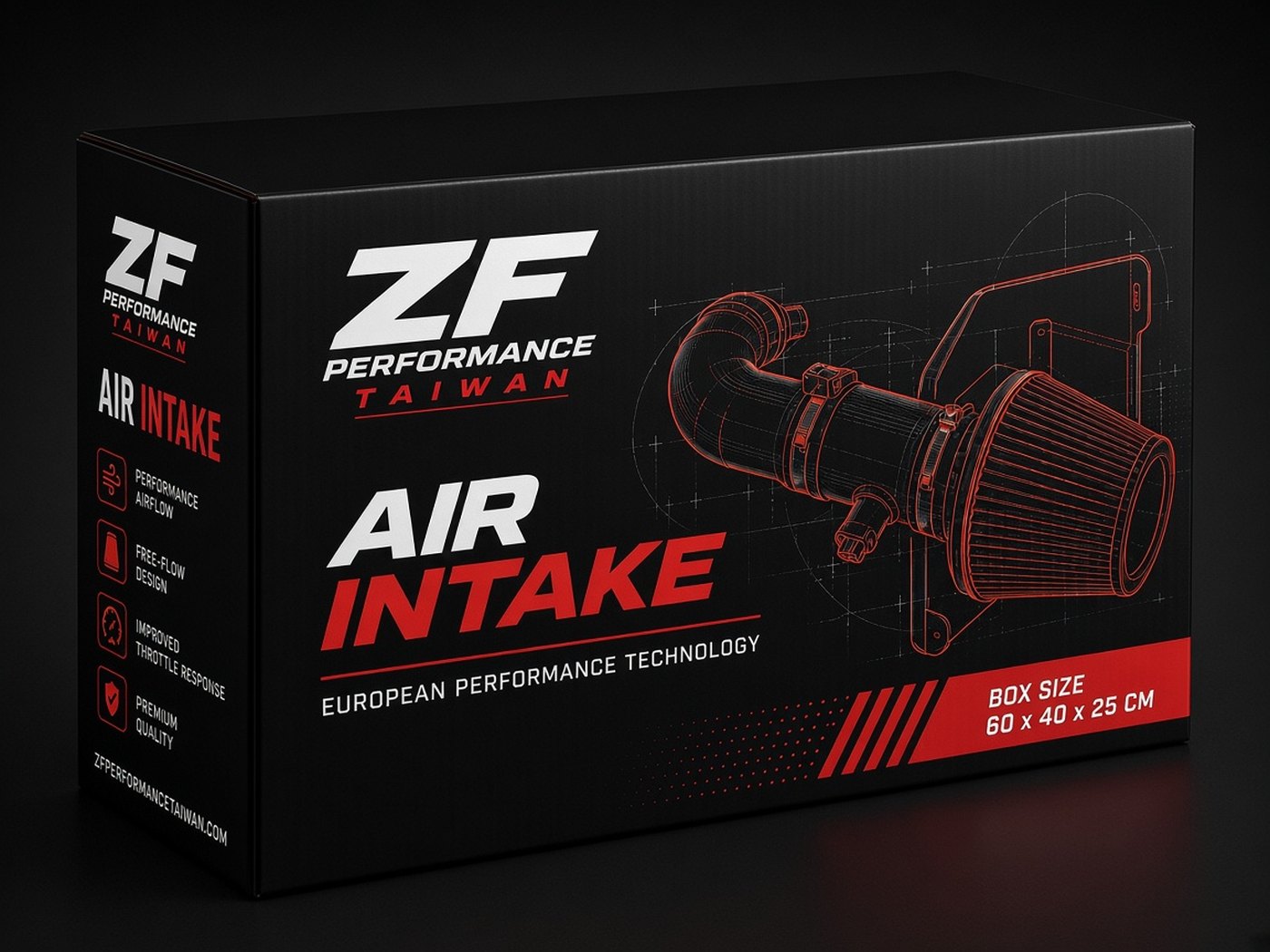 ZF Performance Air Intake retail box