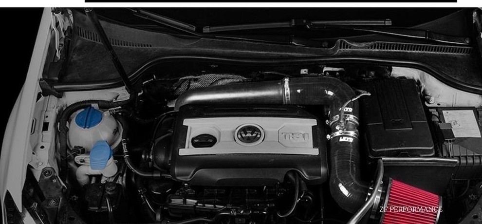 VW Golf MK6 engine bay with ZF Performance air intake